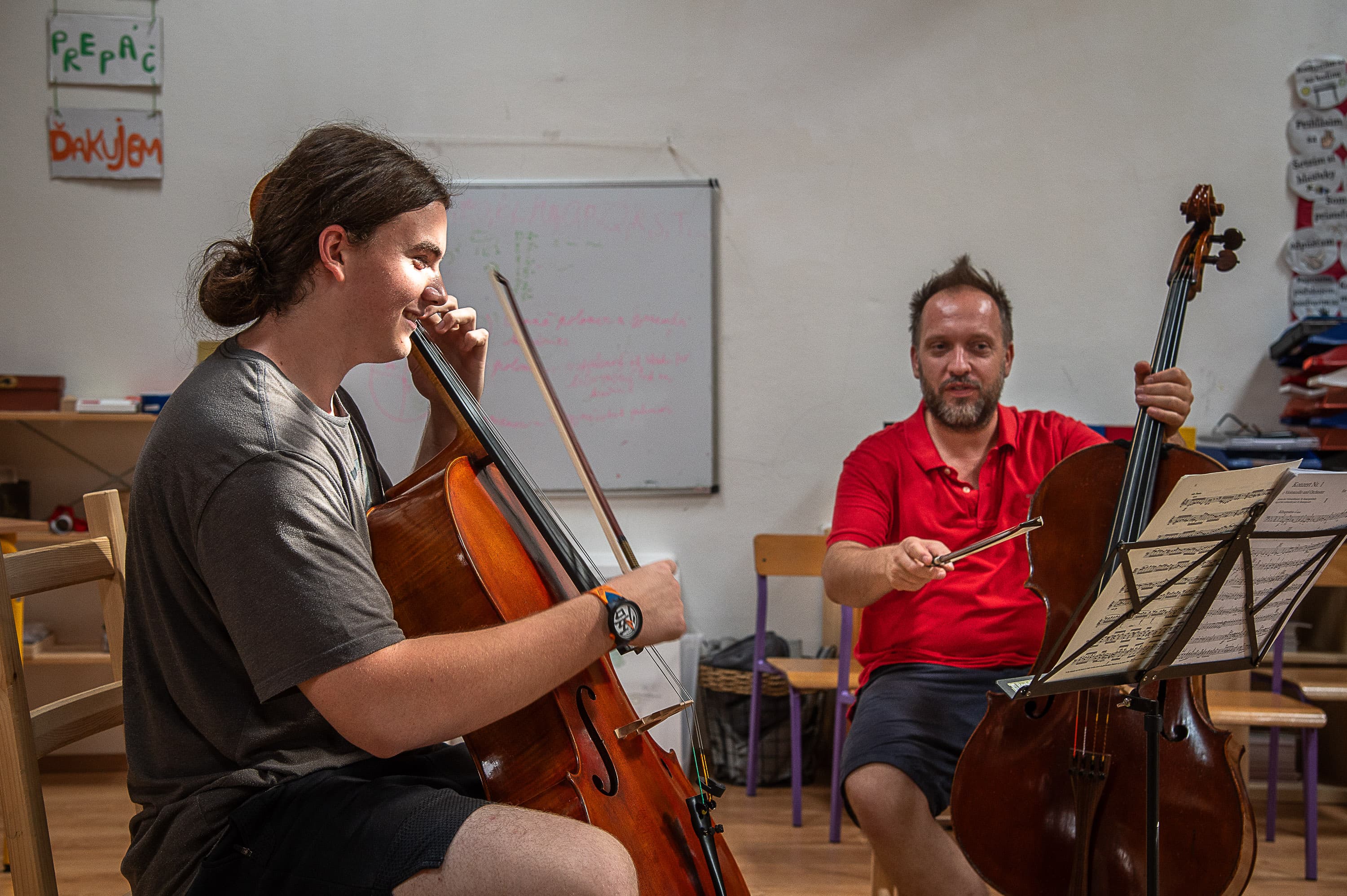 Cello class with Petr Nouzovsky