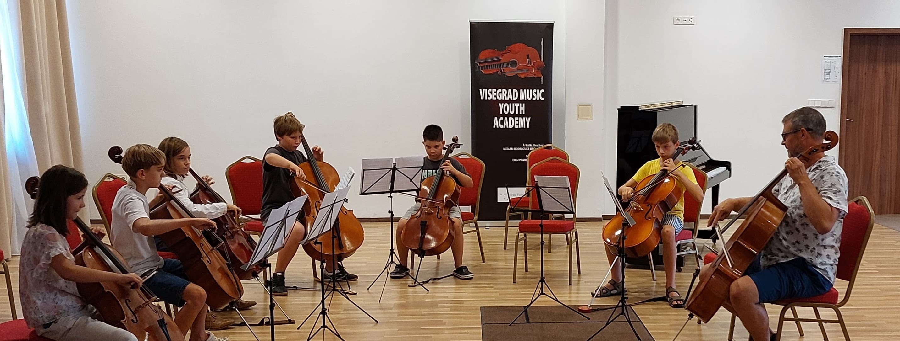 VMYA cello ensemble rehearsal