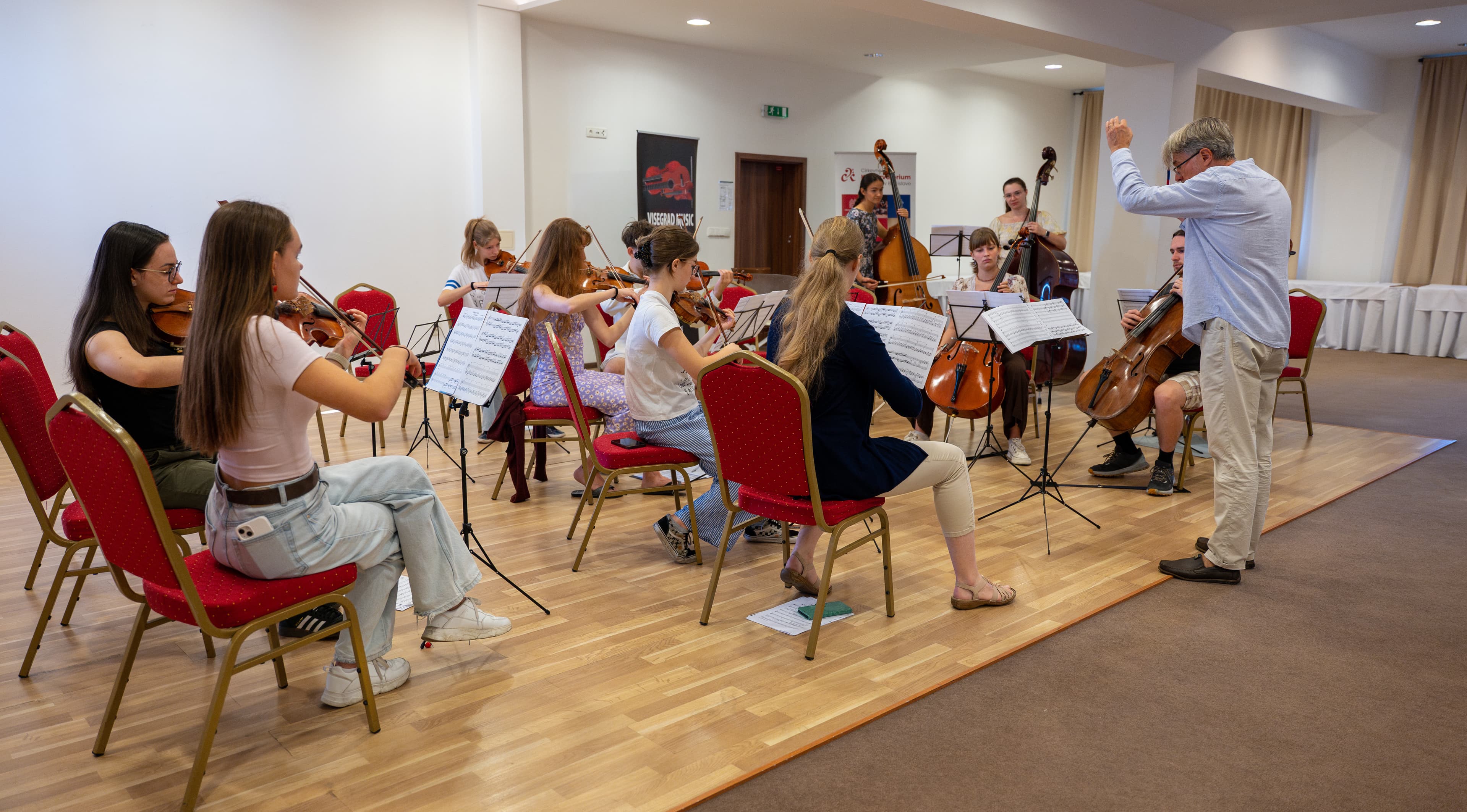 Visegrad orchestra rehearsal