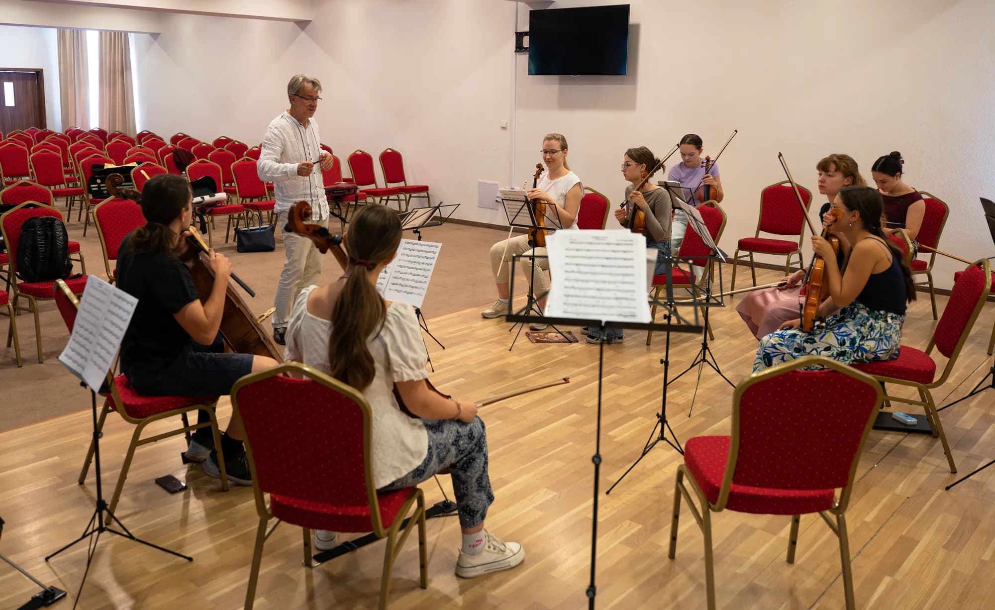 Visegrad orchestra rehearsal