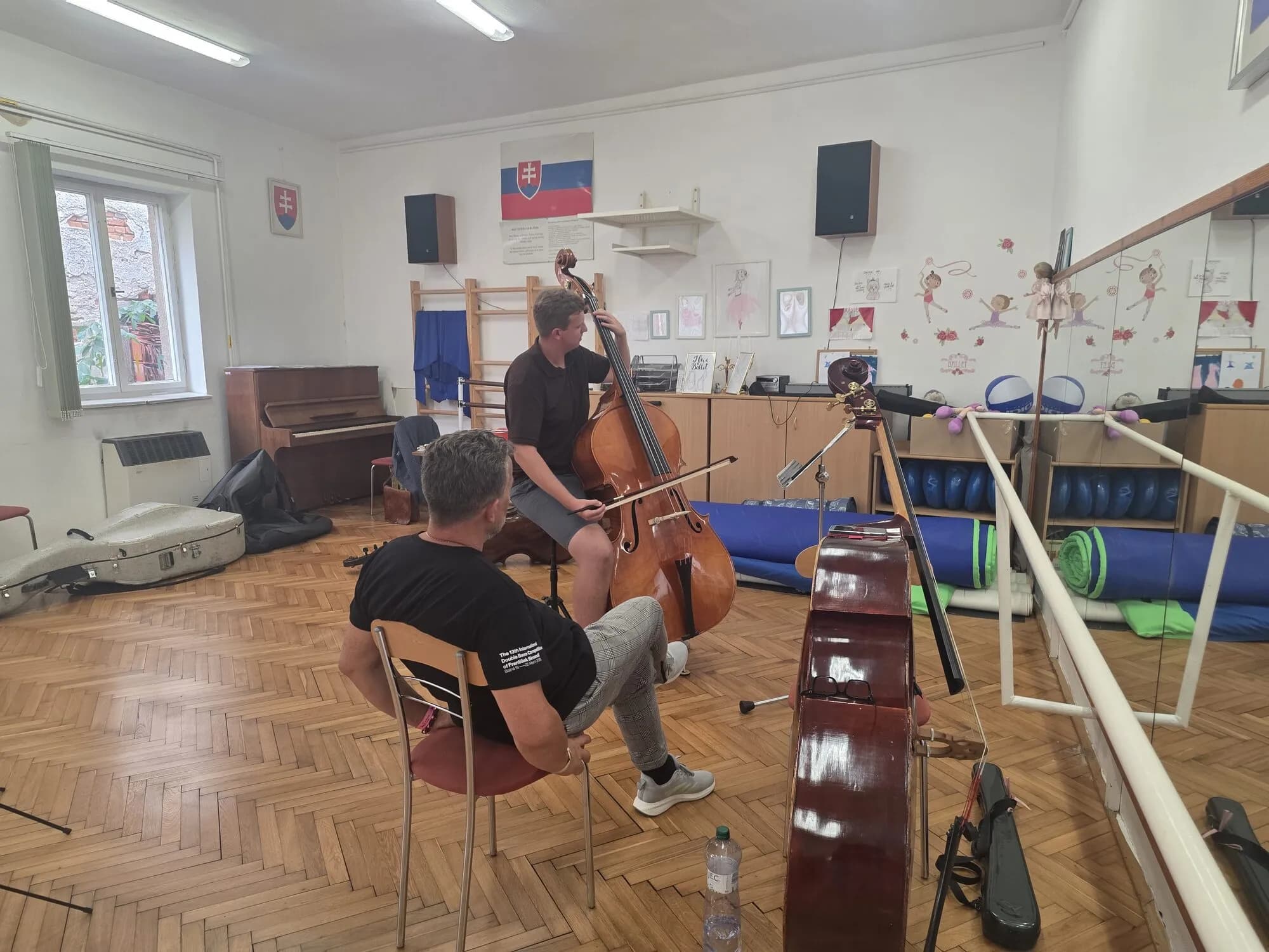 Hajtáš during a lesson