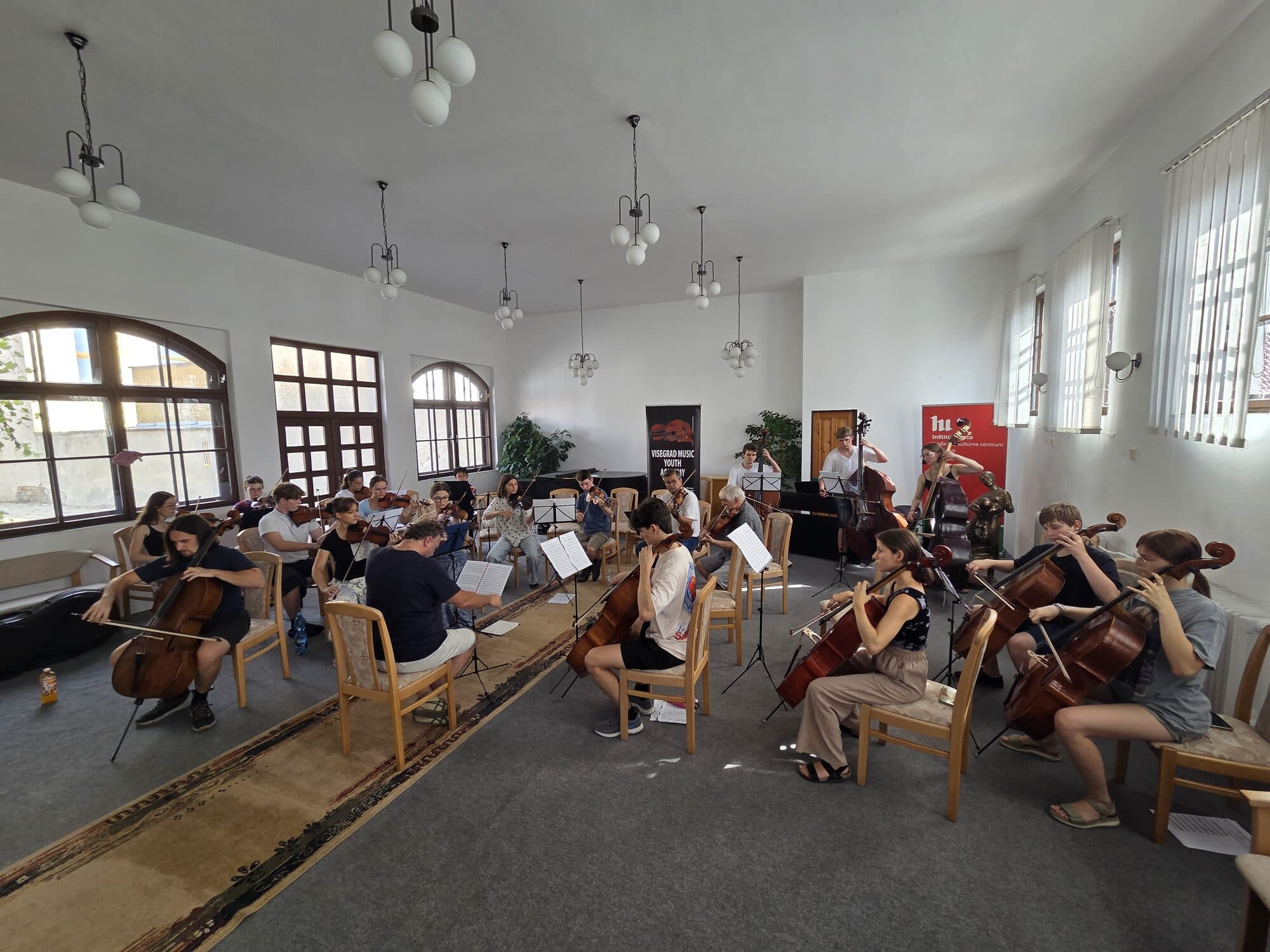 Petráš with the orchestra