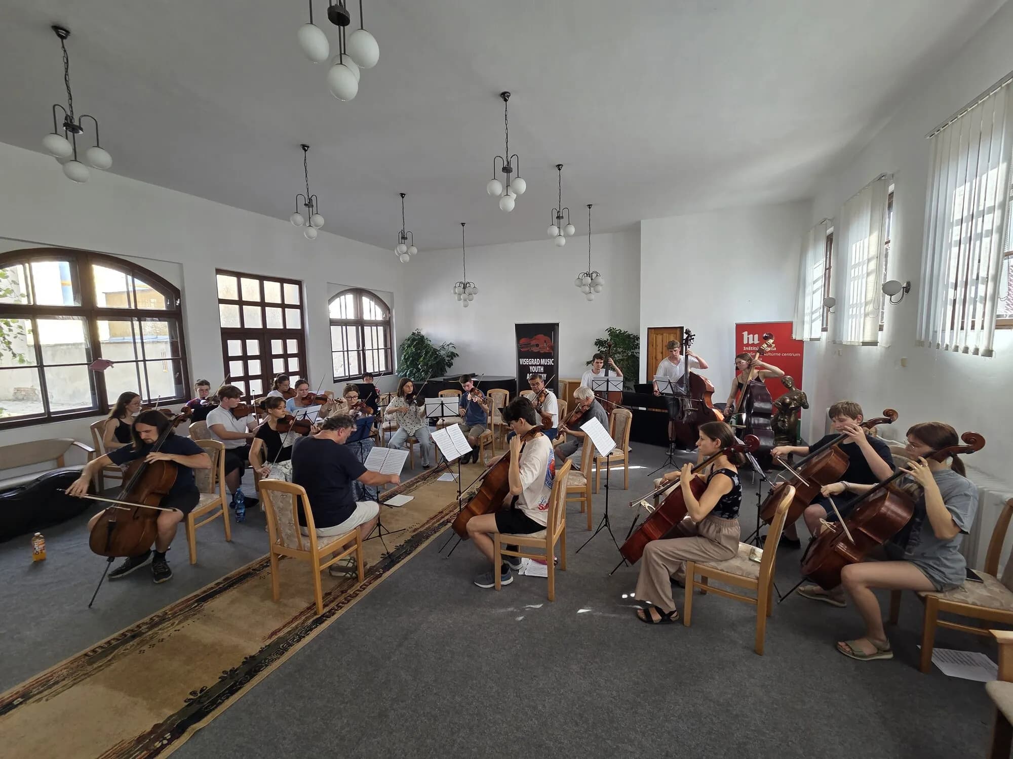 Petráš with the orchestra
