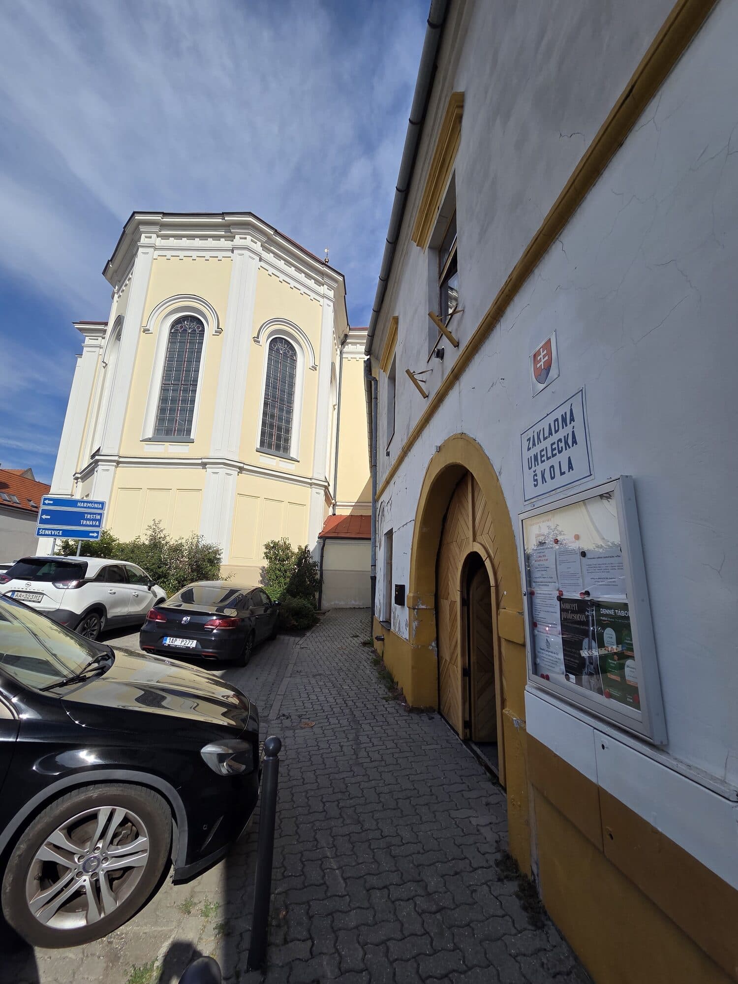 Entrance to the art school